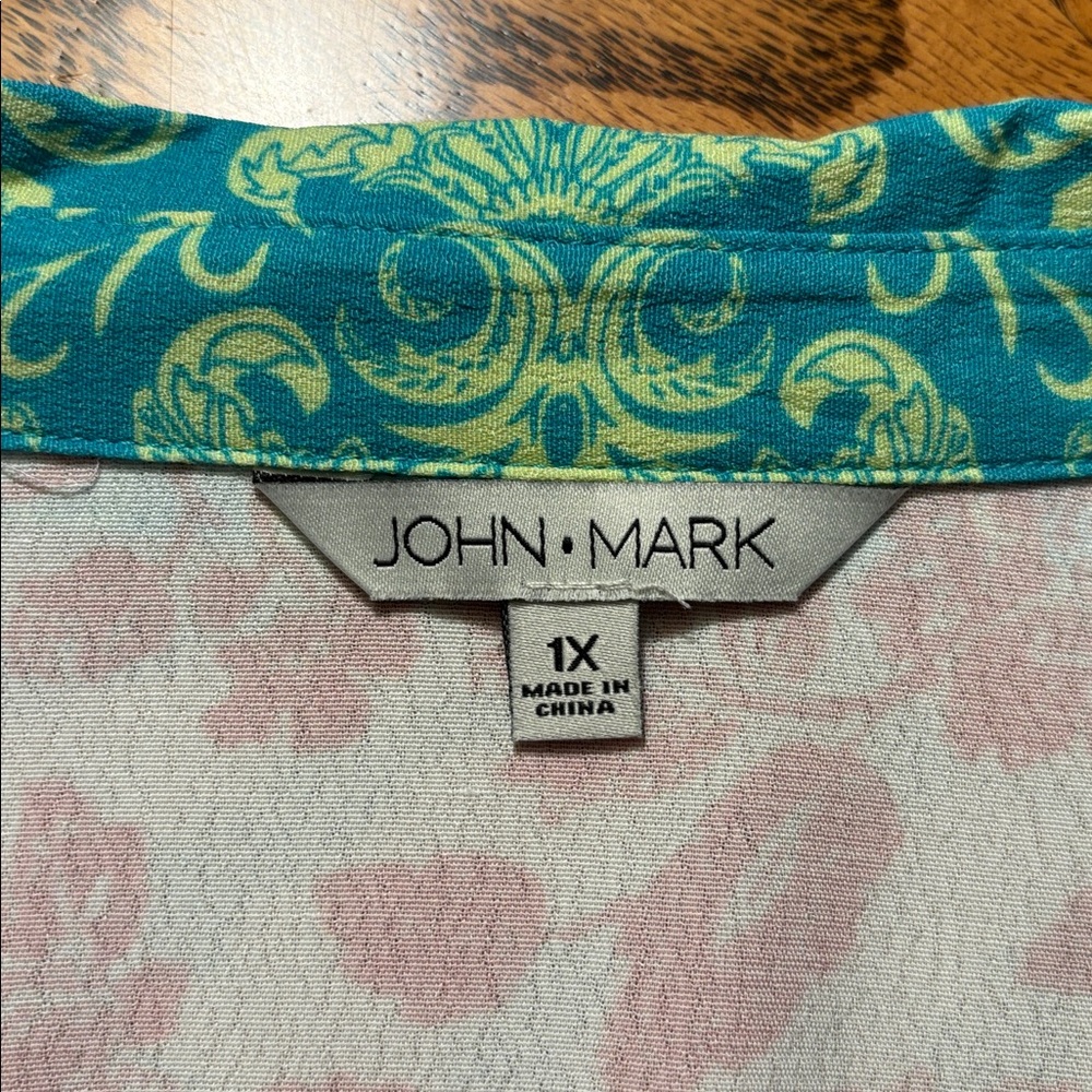 John Mark Multicolor Floral Button-Down Shirt - Picture 3 of 9